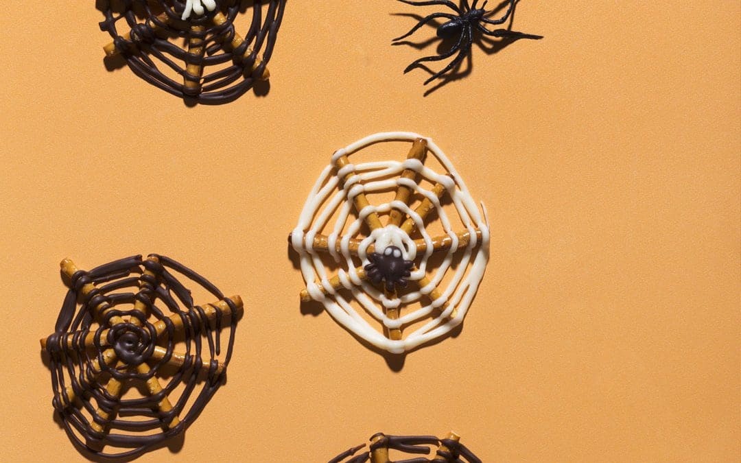 Spider Web Pretzels