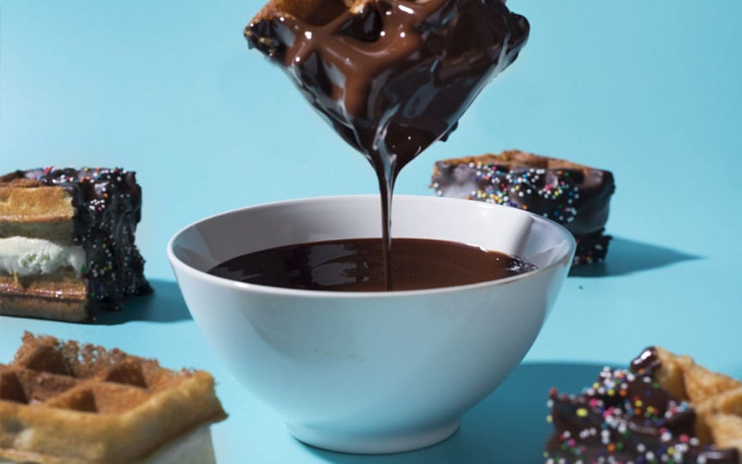 Waffle Ice Cream Sandwiches