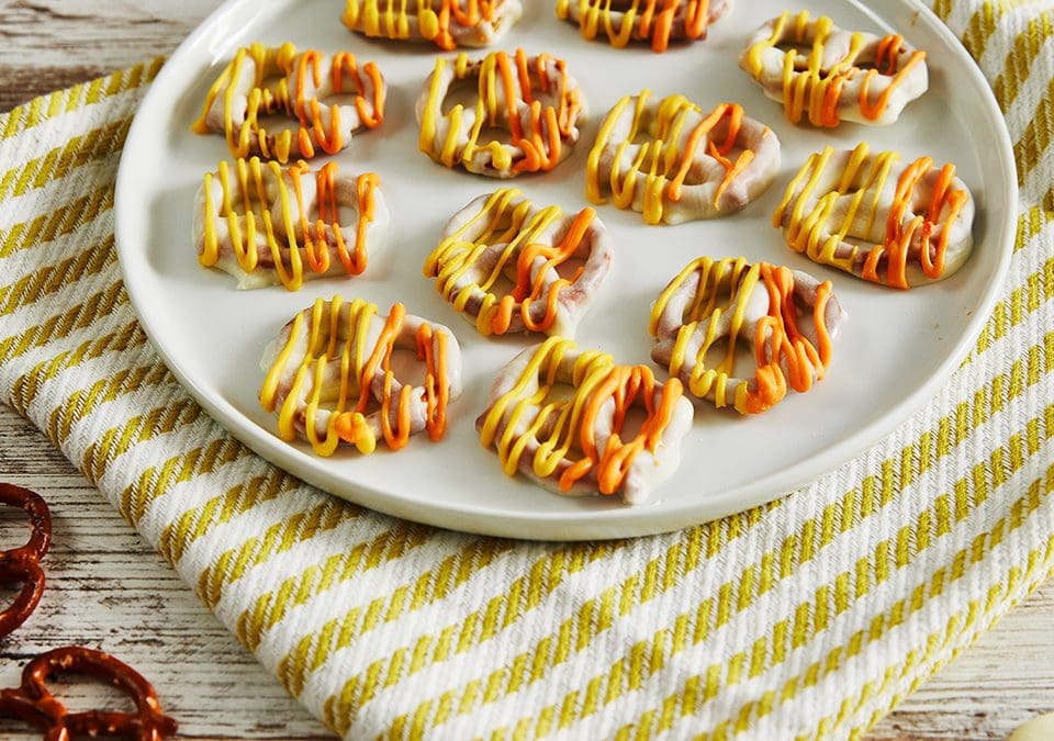 Candy Corn Pretzels