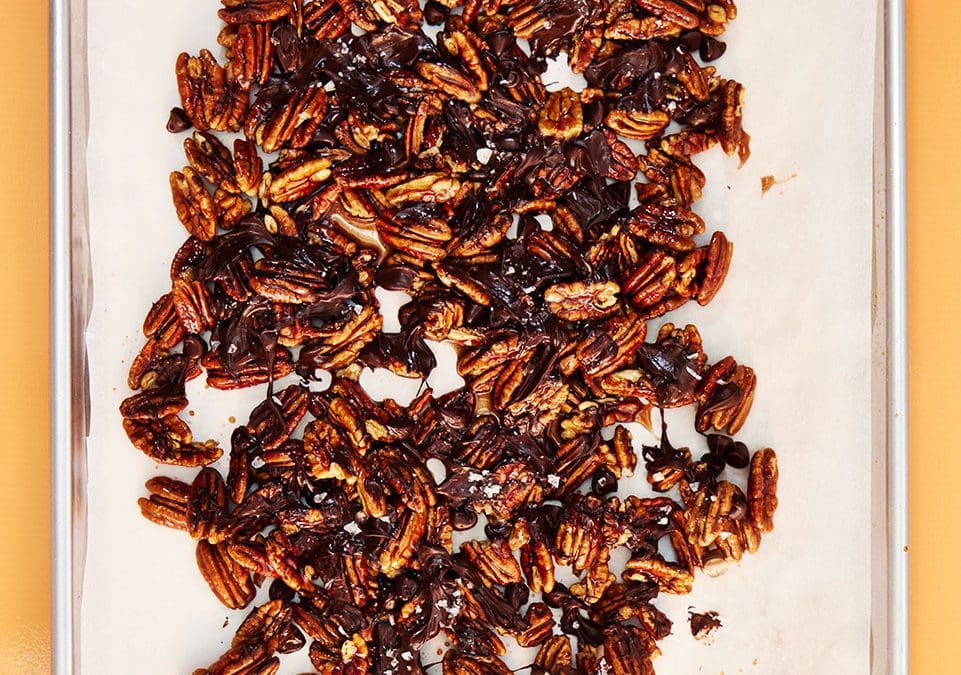 Chocolate Candied Pecans