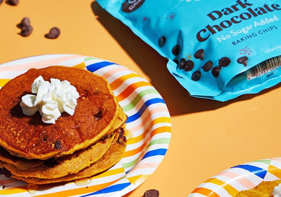 Chocolate Chip Pumpkin Spice Pancakes