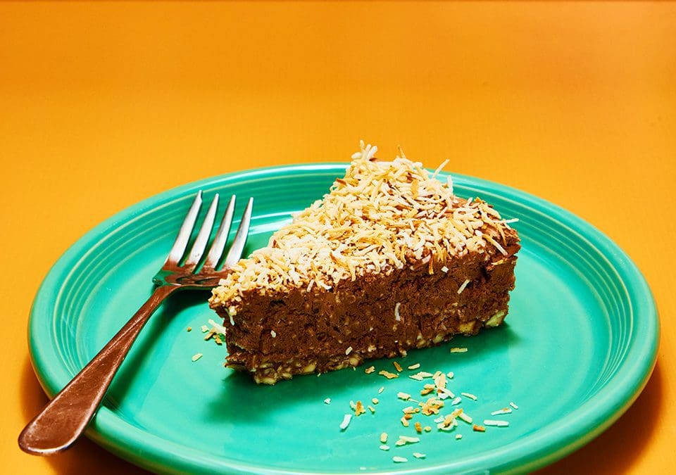 No-Bake Coconut Chocolate Cheesecake