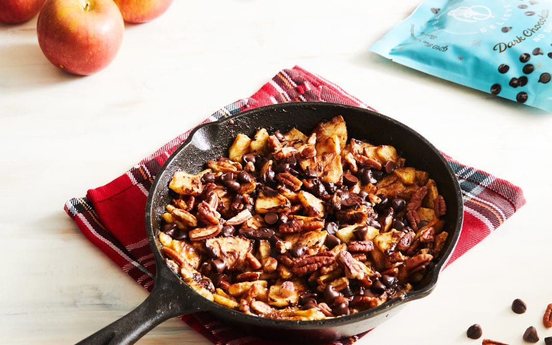 Chocolate Pecan Apple Skillet