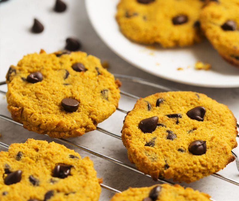 Chewy Pumpkin Cookies with Chocolate Chips