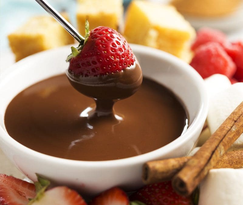 Cinnamon-Spiced Chocolate Fondue