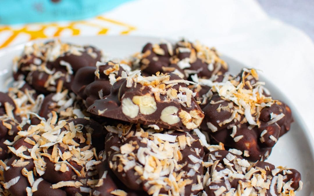 Dark Chocolate Coconut Cashew Clusters (Paleo/Keto Friendly)