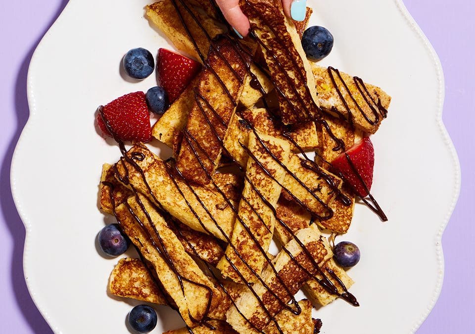 Chocolate Drizzle French Toast Sticks