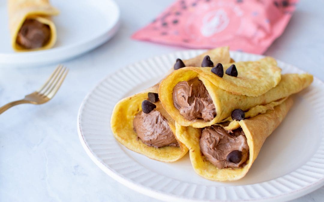 Paleo & Keto Friendly Chocolate Almond Crepes