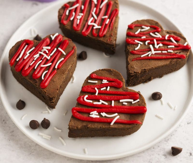 Heart Shaped Brownies