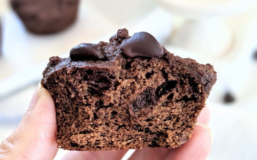 Double Dark Chocolate Pumpkin Muffins