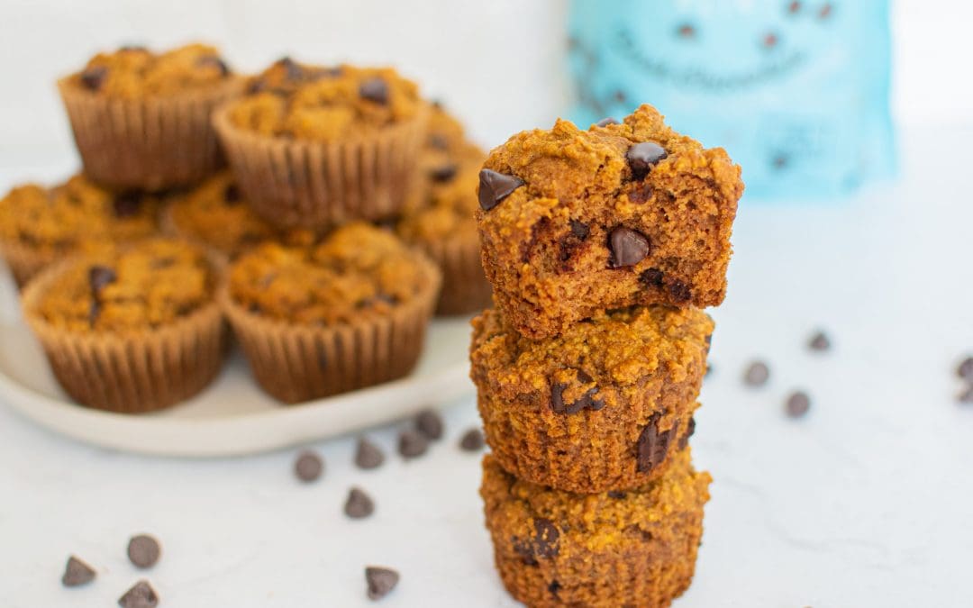 Dark Chocolate Chip Pumpkin Muffins