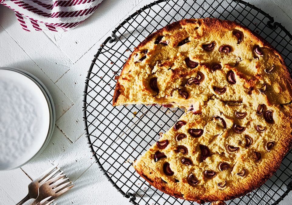 White Chip Rhubarb Cake