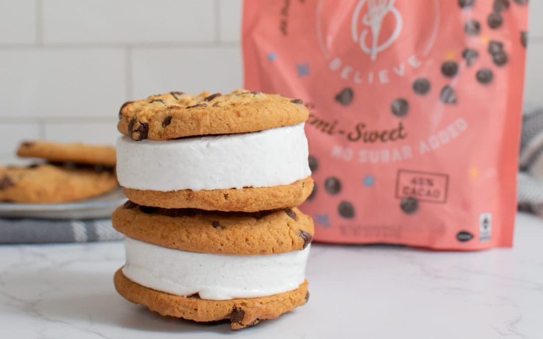 Keto Ice Cream Cookie Sandwiches