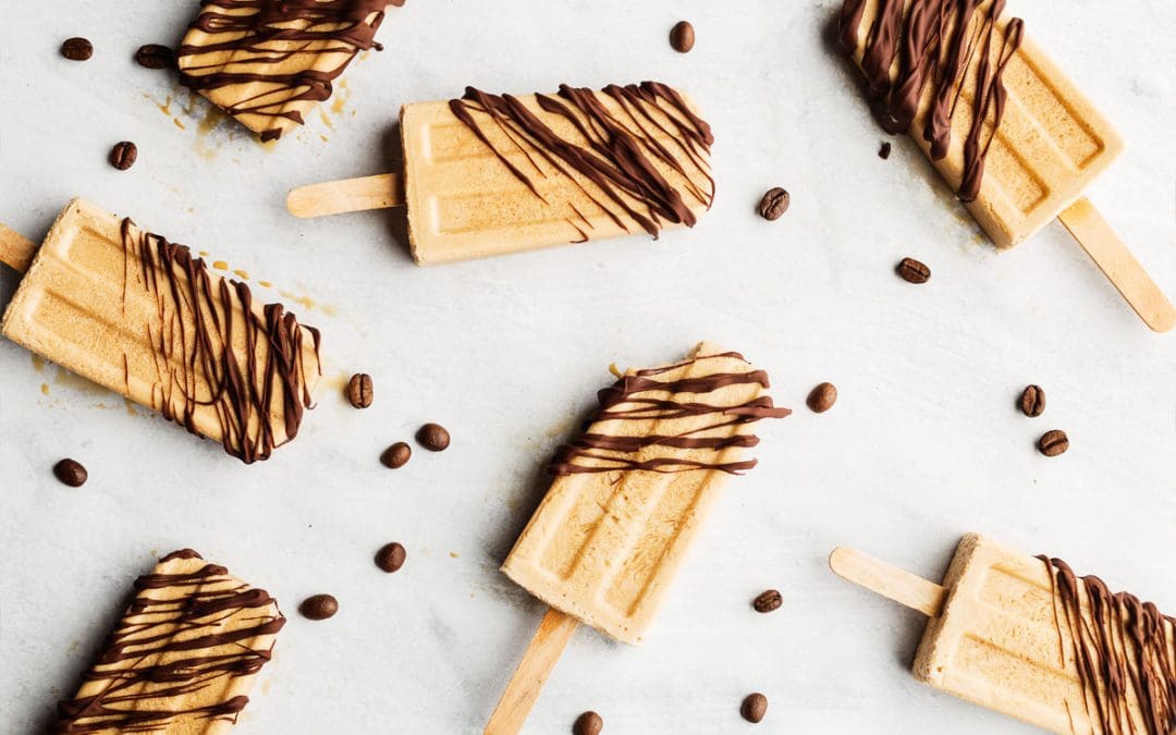 Keto Friendly Chocolate Covered Iced Coffee Pops
