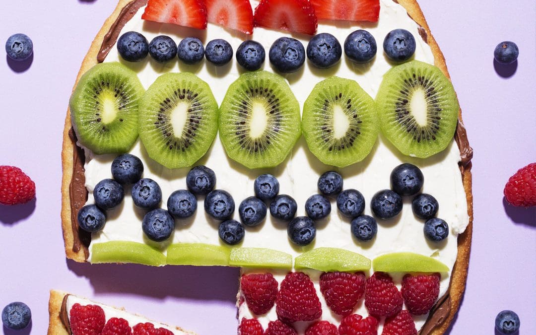 Easter Egg Fruit Pizza