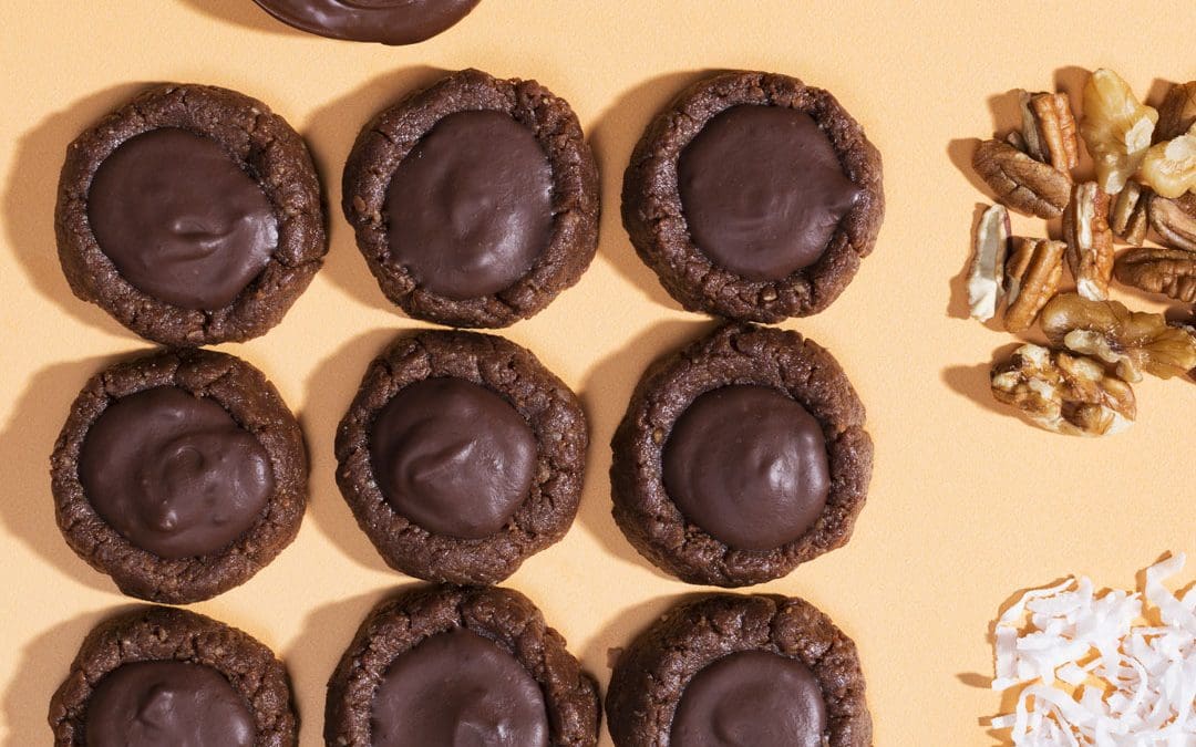 No-Bake Double Chocolate Thumbprint