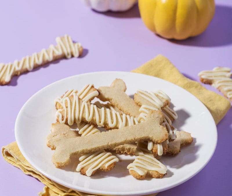White Chip Drizzled Bone Cookies
