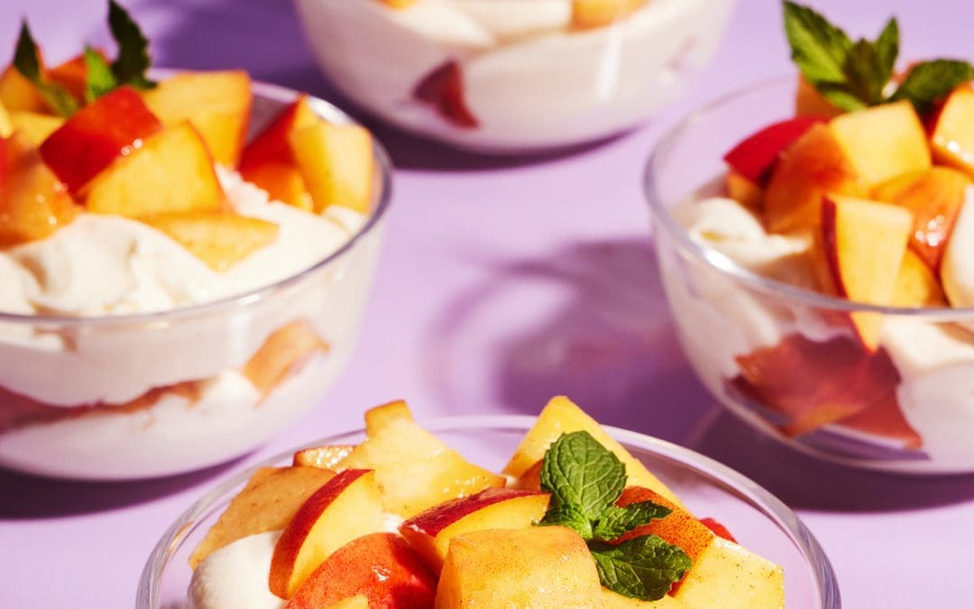 Whipped Peaches and Cream