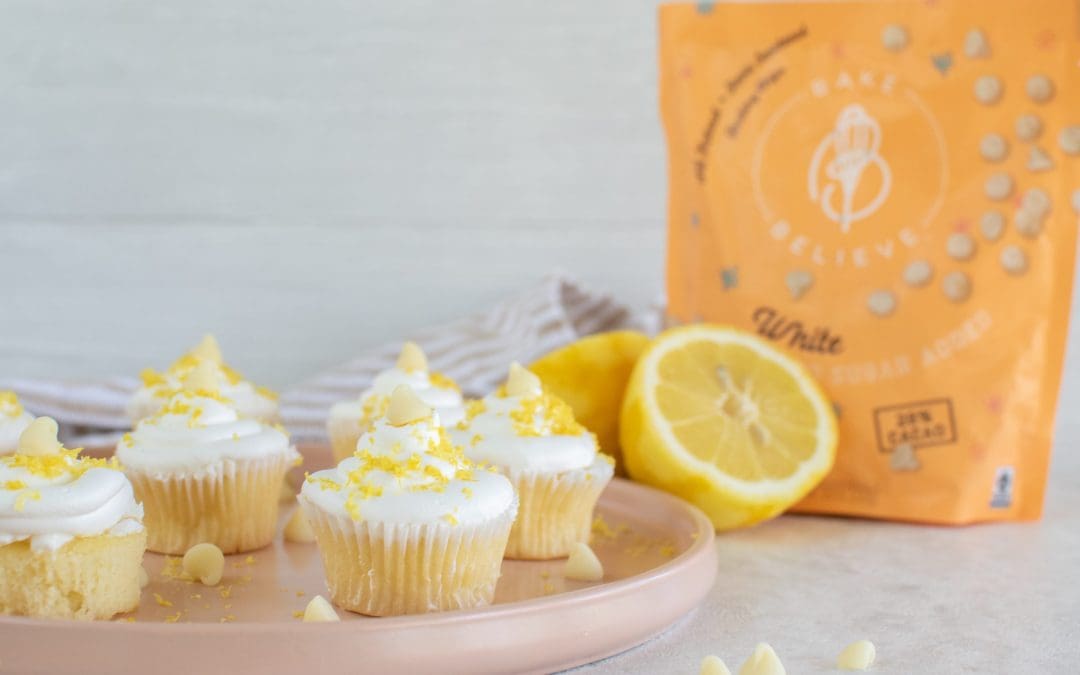 Keto Friendly Lemon Sherbet Mini Cupcakes