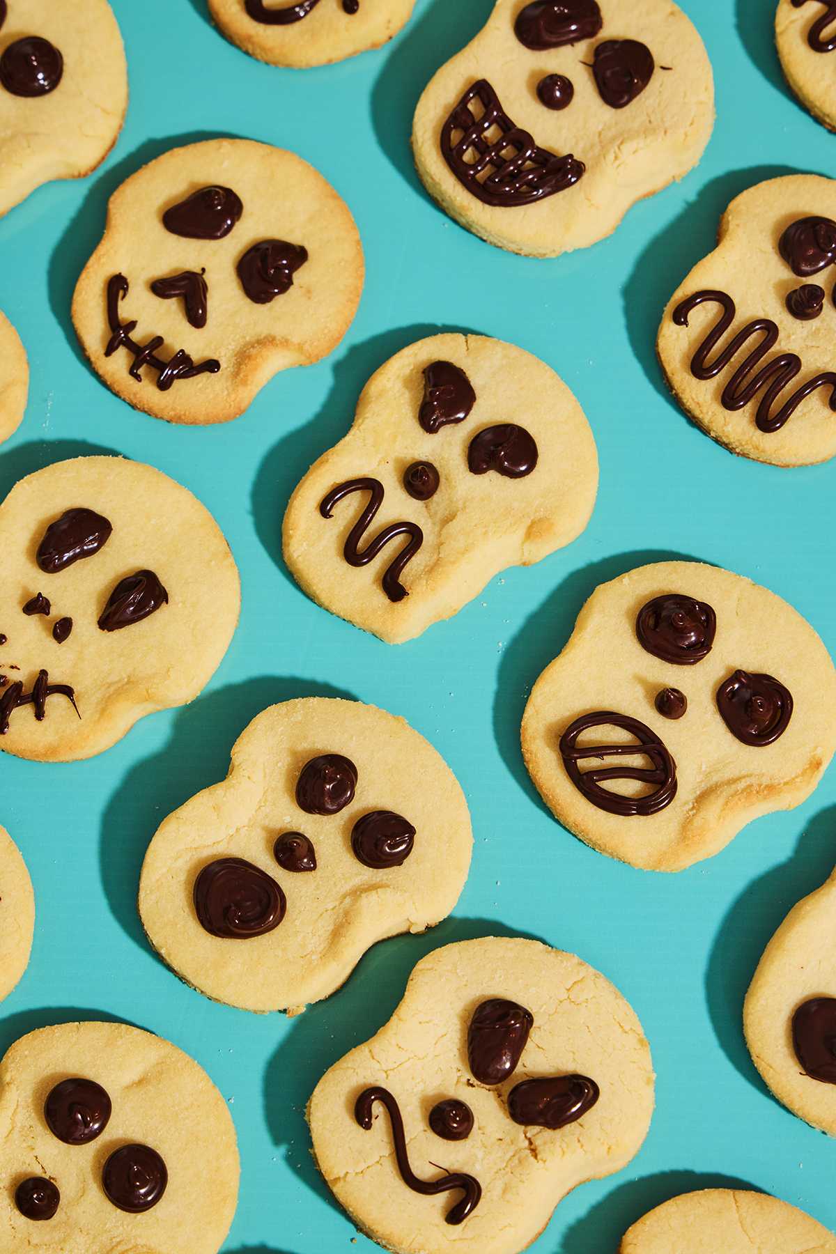 Bake Believe Skeleton Face Cookies